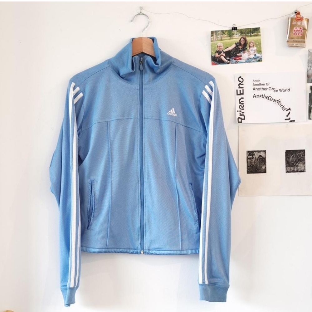Y2K Adidas Vintage Blue Track Jacket